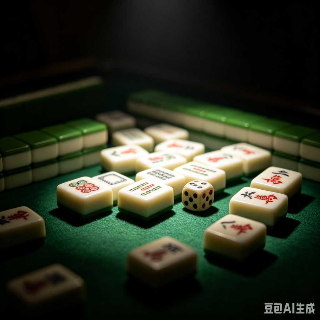 minimal text mahjong set